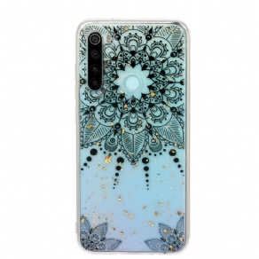 Mobilcover Xiaomi Redmi Note 8 Transparent Grå Mandala