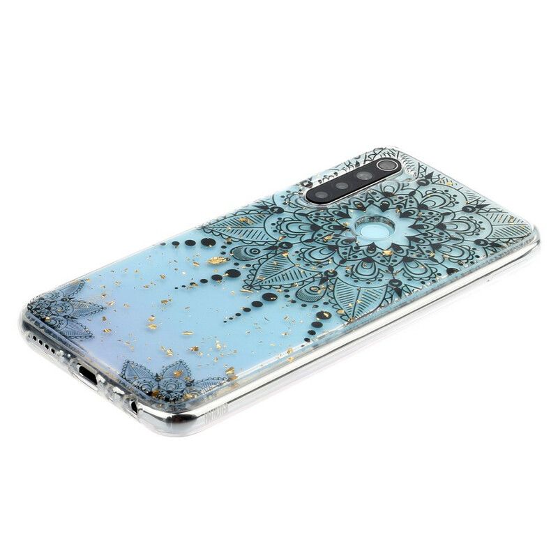 Mobilcover Xiaomi Redmi Note 8 Transparent Grå Mandala