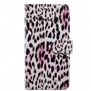 Flip Cover Moto G73 5G Med Snor Strappy Leopard Style