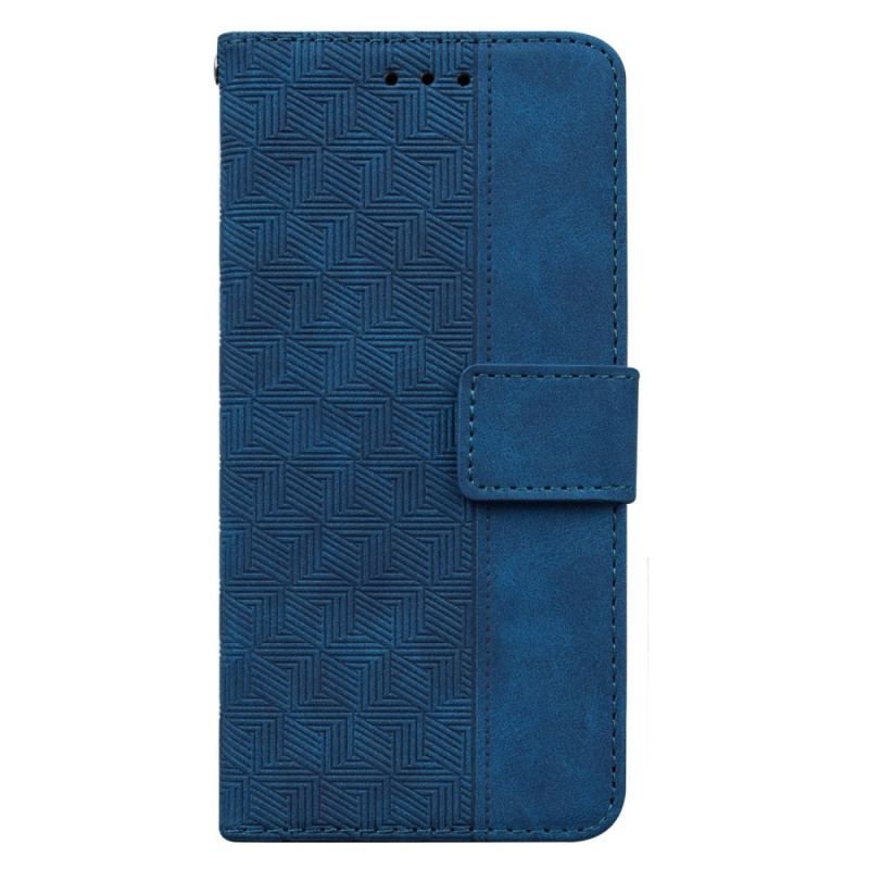 Flip Cover Moto G73 5G Med Snor Strappy Mønster