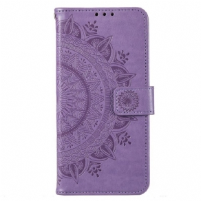 Læder Cover Moto G73 5G Sol Mandala