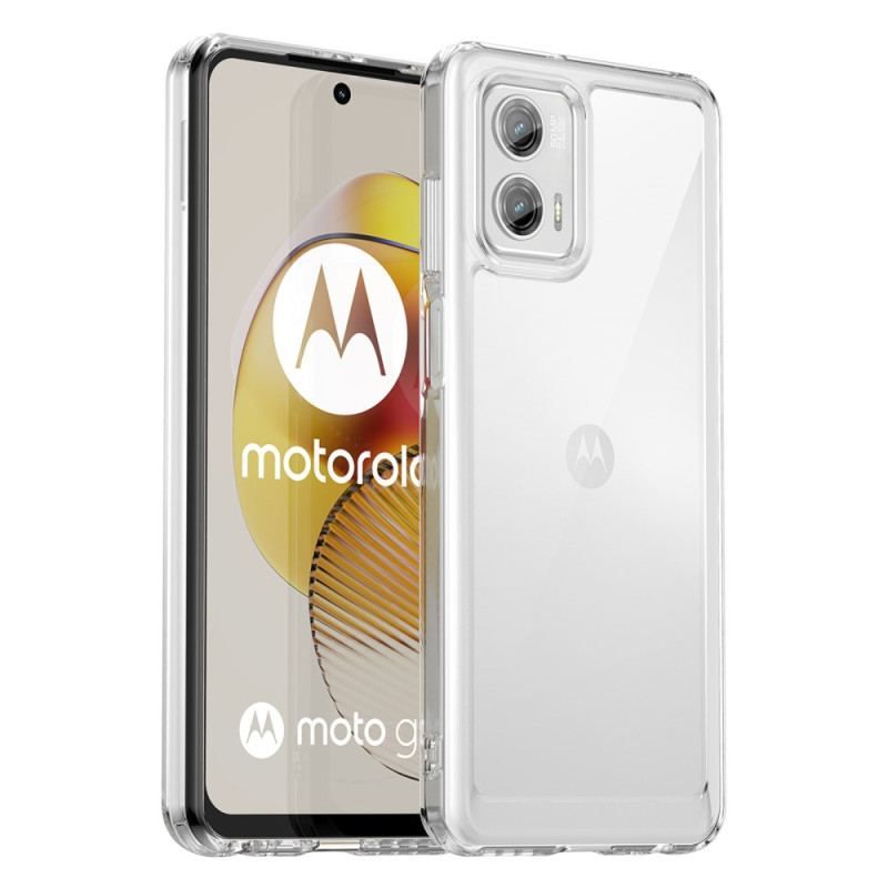 Mobilcover Moto G73 5G Gennemsigtig Hybrid