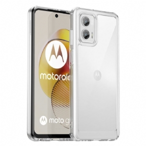 Mobilcover Moto G73 5G Gennemsigtig Hybrid