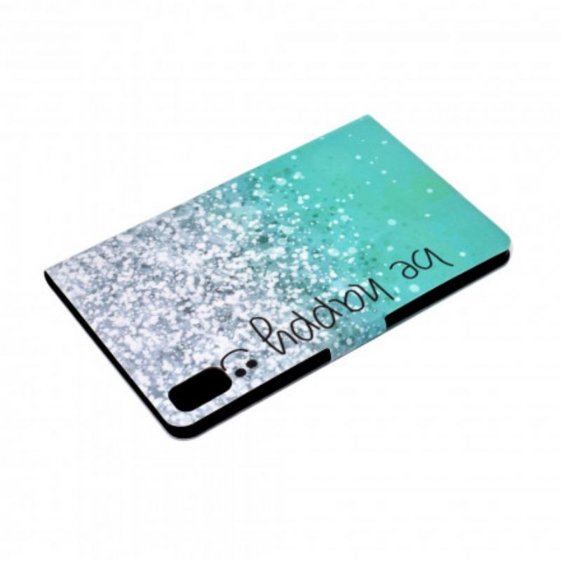 Flip Cover Huawei MatePad New Skinnende Pailletter