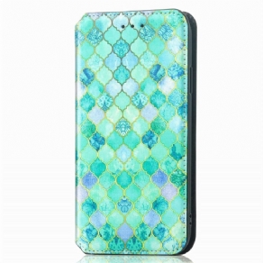 Cover Samsung Galaxy M13 Flip Cover Caseneo Rfid Design