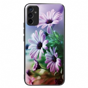 Cover Samsung Galaxy M13 Hærdet Glas Blomster