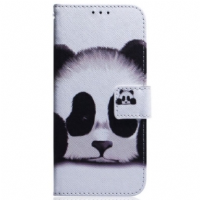 Flip Cover Samsung Galaxy M13 Med Snor Strappy Panda