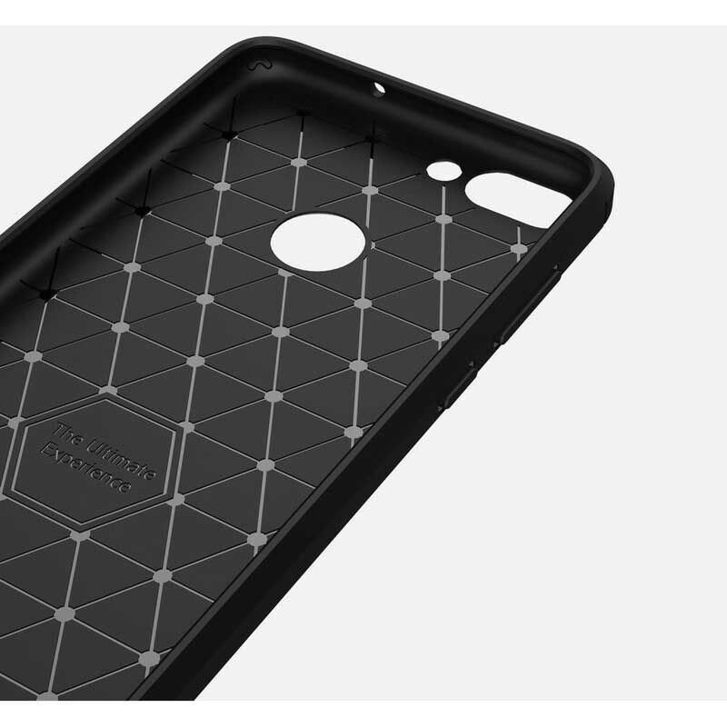 Cover Huawei P Smart Børstet Kulfiber