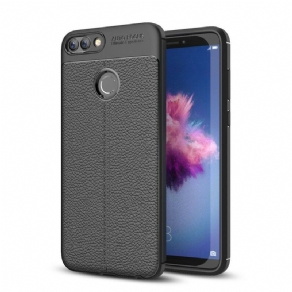 Cover Huawei P Smart Dobbelt Linje Litchi Læder Effekt