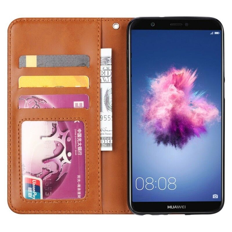 Cover Huawei P Smart Flip Cover Faux Læder Kortholder