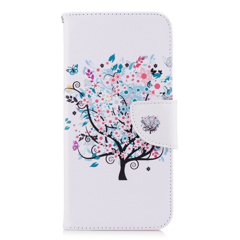 Flip Cover Huawei P Smart Blomstret Træ