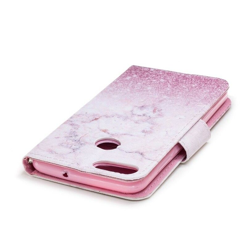 Flip Cover Huawei P Smart Med Snor Marmorrem