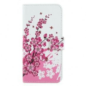 Flip Cover Huawei P Smart Tropiske Blomster