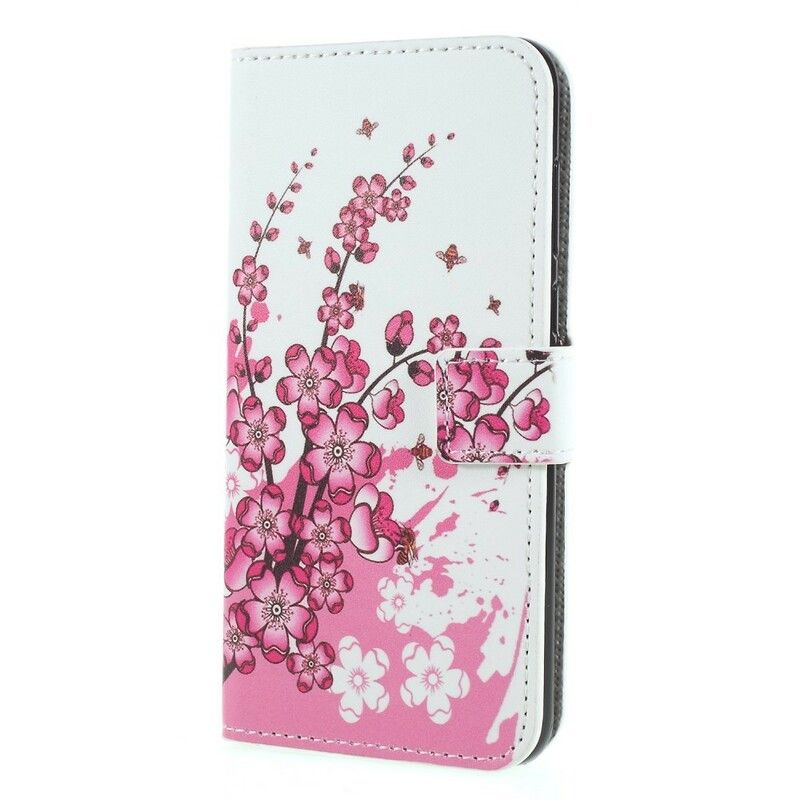 Flip Cover Huawei P Smart Tropiske Blomster