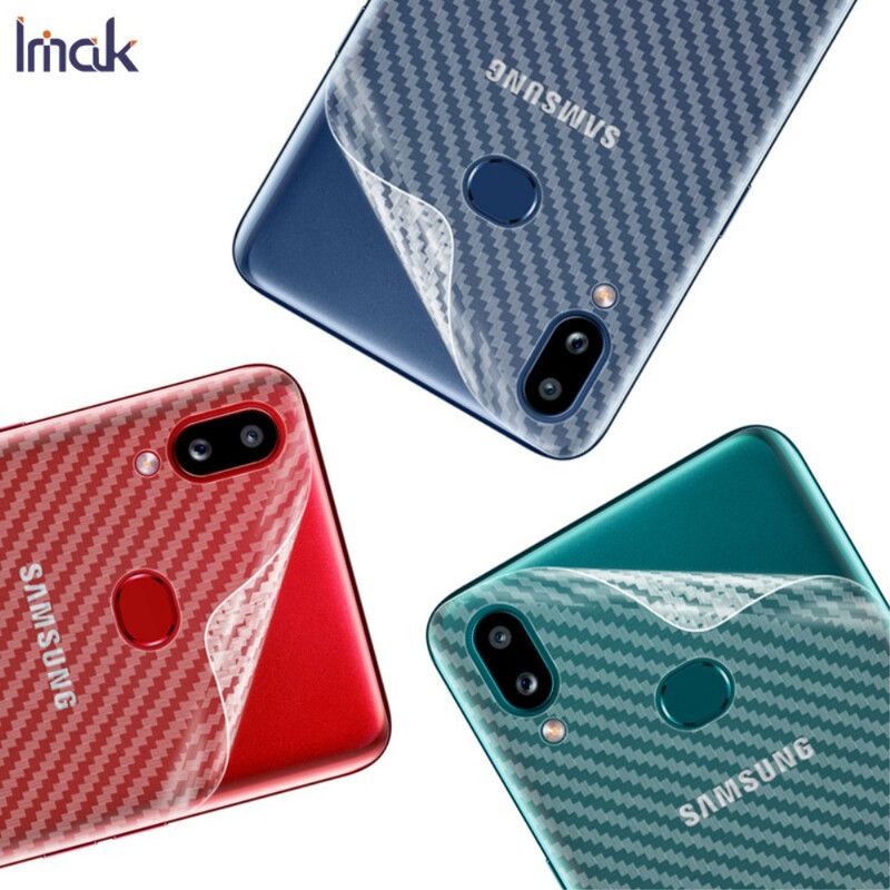 Bagfolie Til Samsung Galaxy A10S Style Carbon Imak