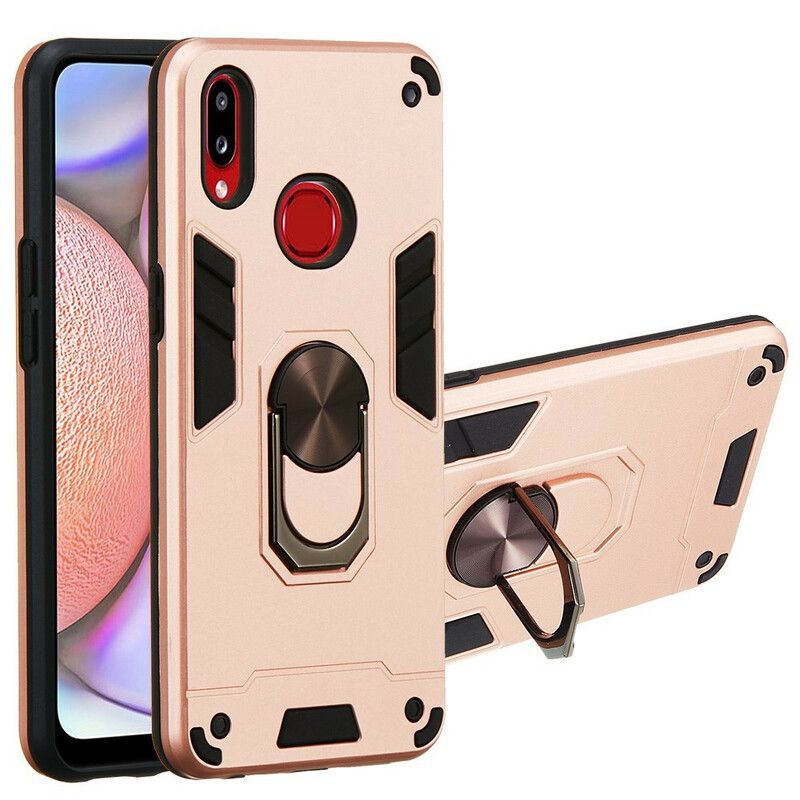 Cover Samsung Galaxy A10s Aftagelig Ring-støtte Metallic