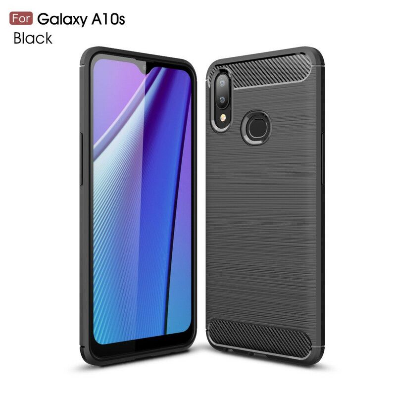 Cover Samsung Galaxy A10s Børstet Kulfiber