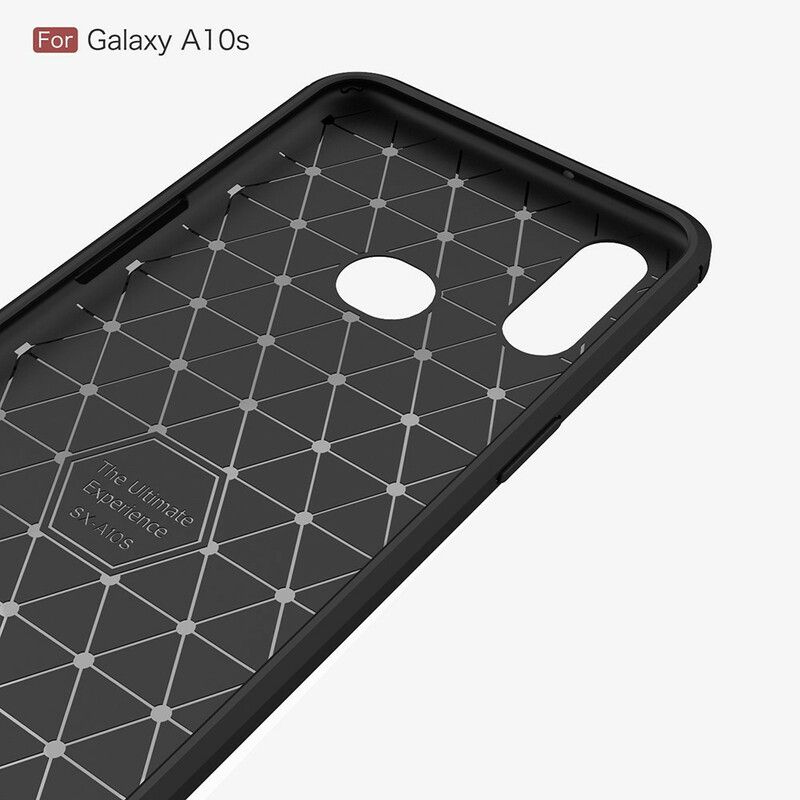 Cover Samsung Galaxy A10s Børstet Kulfiber