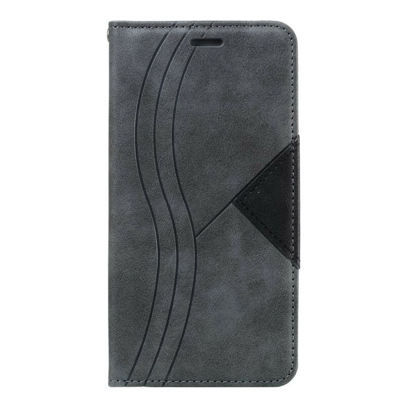 Cover Samsung Galaxy A10s Flip Cover Wave Læderstil