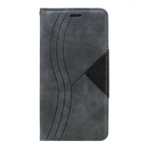 Cover Samsung Galaxy A10s Flip Cover Wave Læderstil