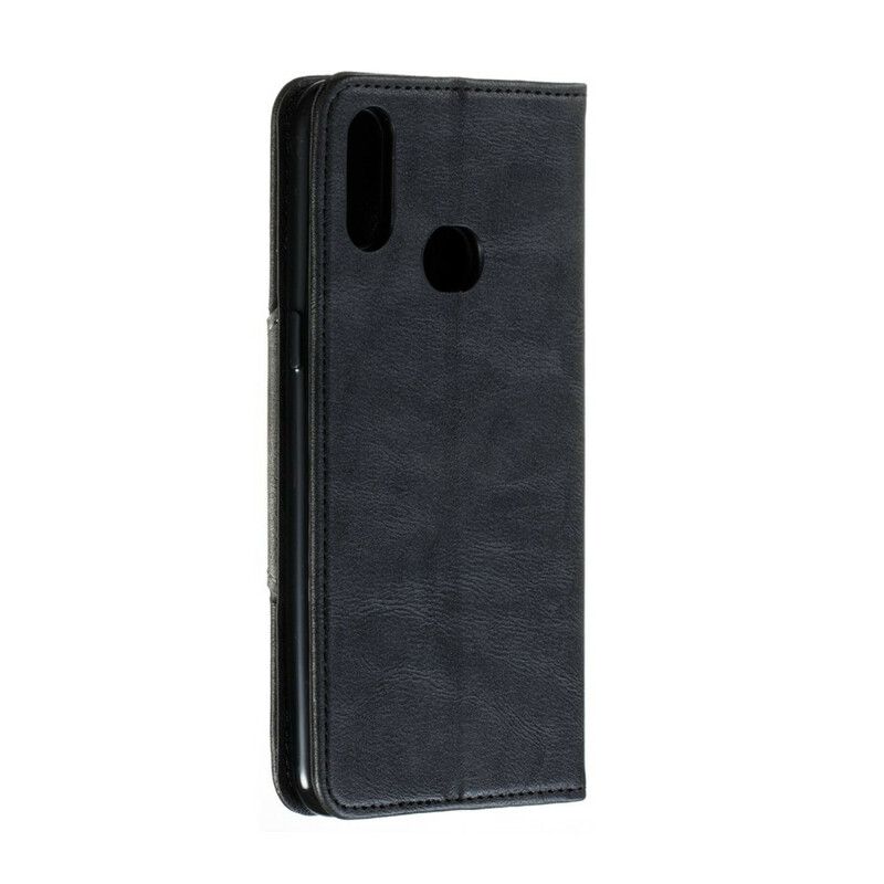 Cover Samsung Galaxy A10s Flip Cover Wave Læderstil