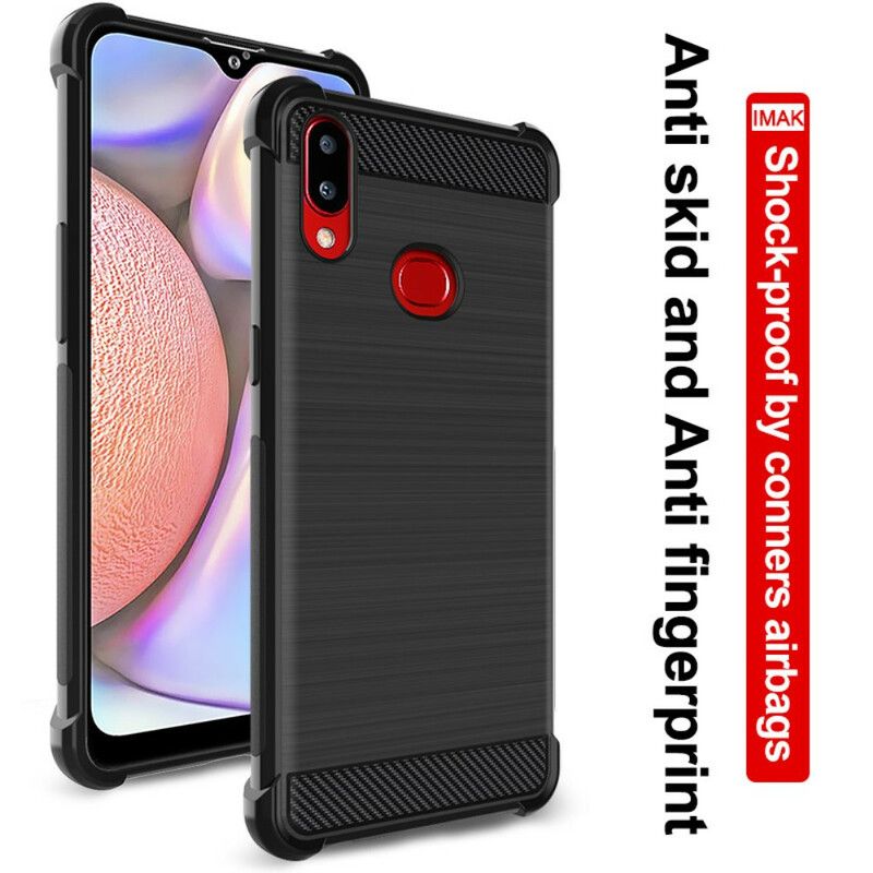 Cover Samsung Galaxy A10s Imak Vega Series Børstet Carbon Fiber