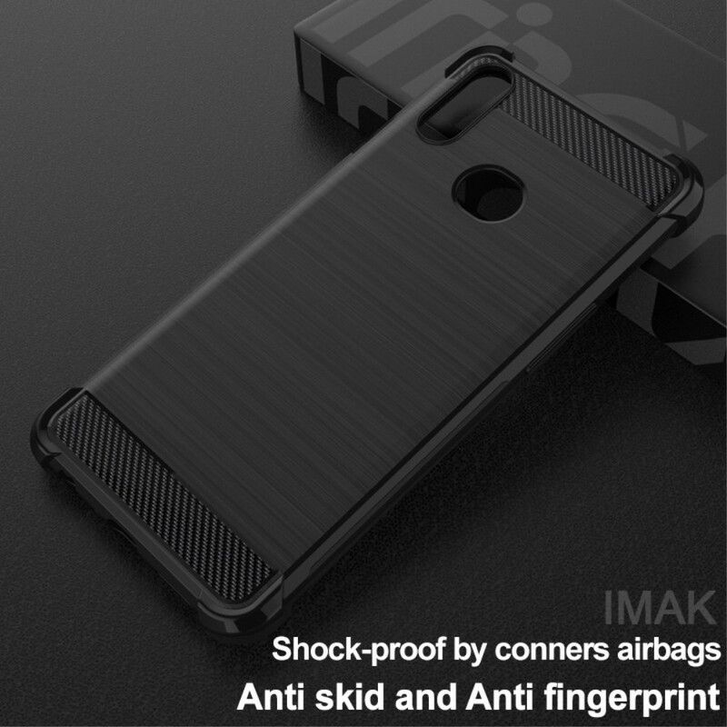 Cover Samsung Galaxy A10s Imak Vega Series Børstet Carbon Fiber