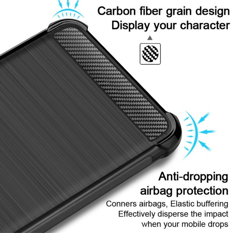 Cover Samsung Galaxy A10s Imak Vega Series Børstet Carbon Fiber