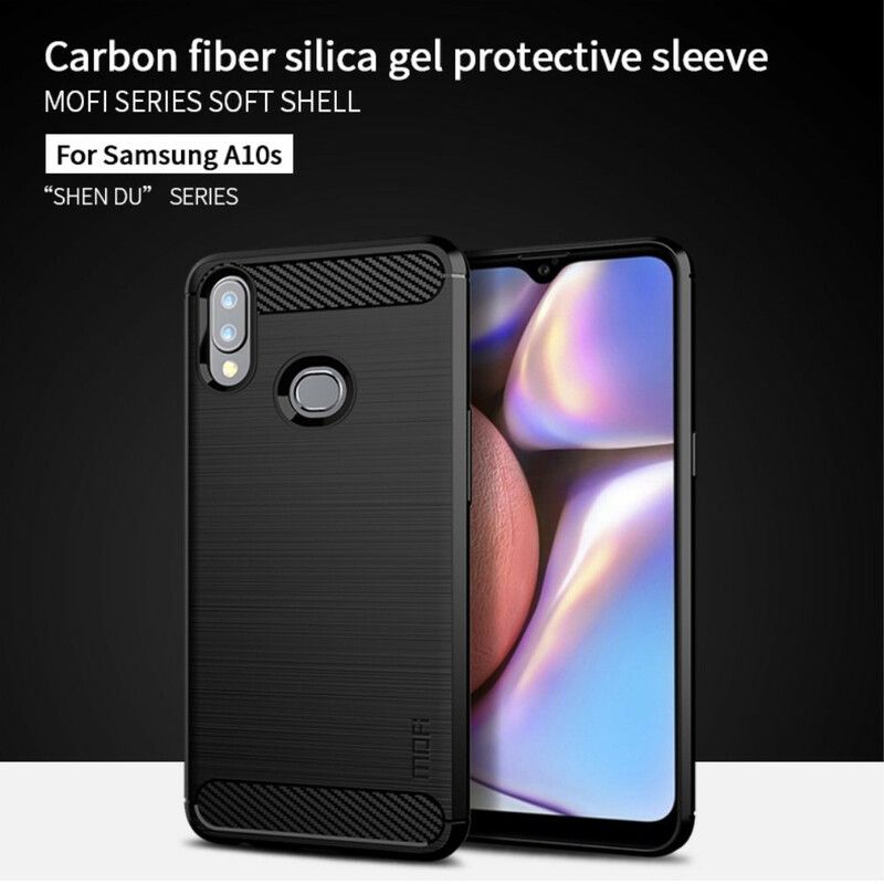 Cover Samsung Galaxy A10s Mofi Børstet Kulfiber