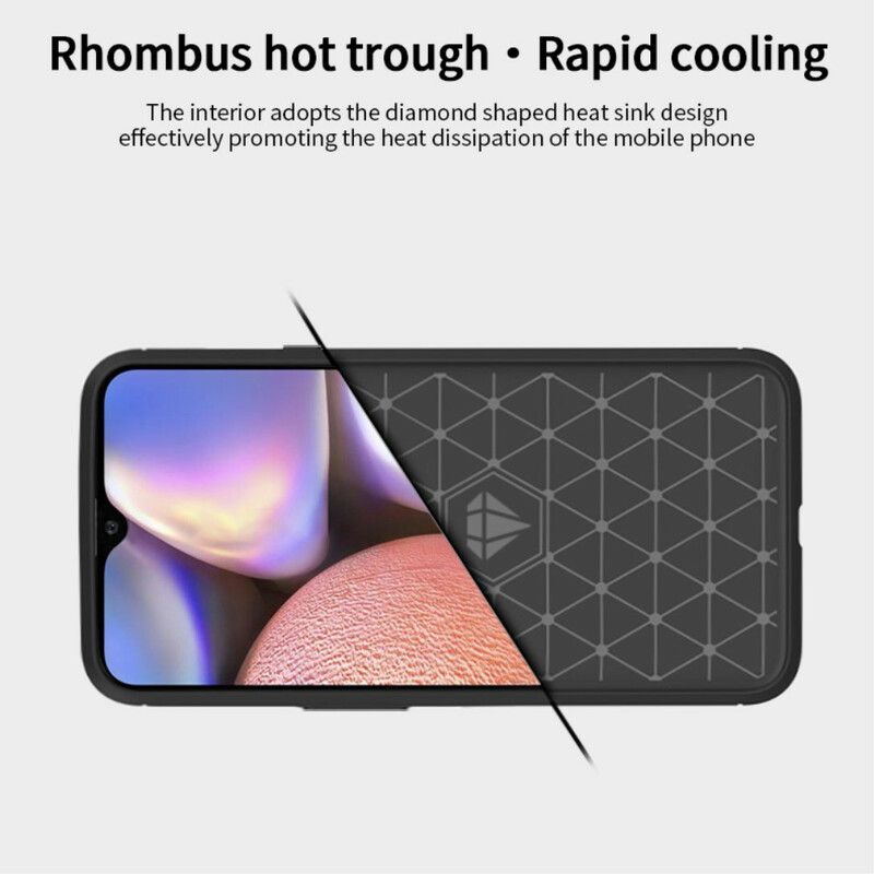 Cover Samsung Galaxy A10s Mofi Børstet Kulfiber