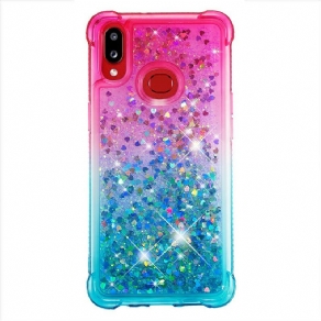 Cover Samsung Galaxy A10s Pailletter Farver