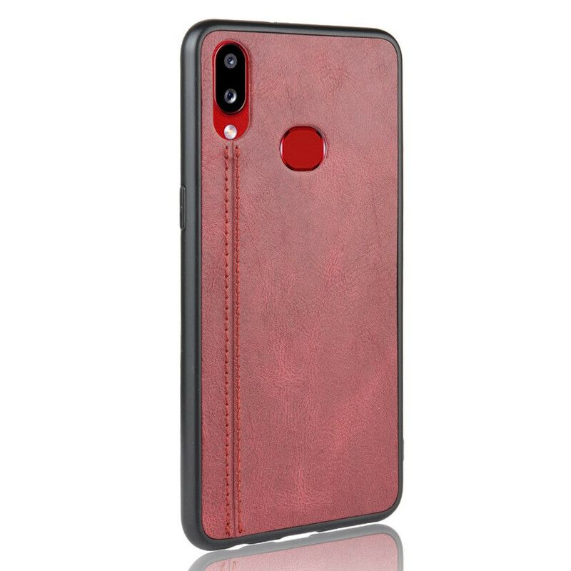 Cover Samsung Galaxy A10s Søm Lædereffekt