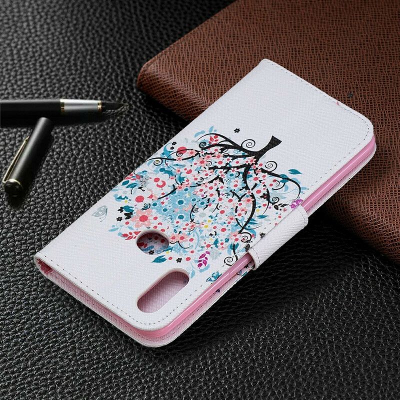 Flip Cover Samsung Galaxy A10s Blomstret Træ