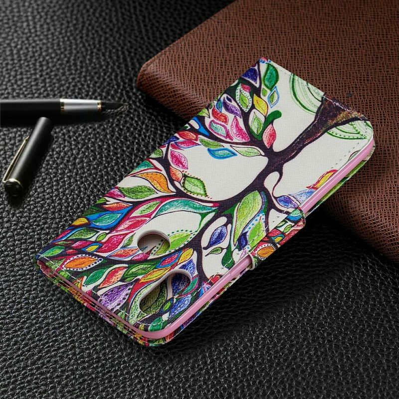 Flip Cover Samsung Galaxy A10s Farvet Træ