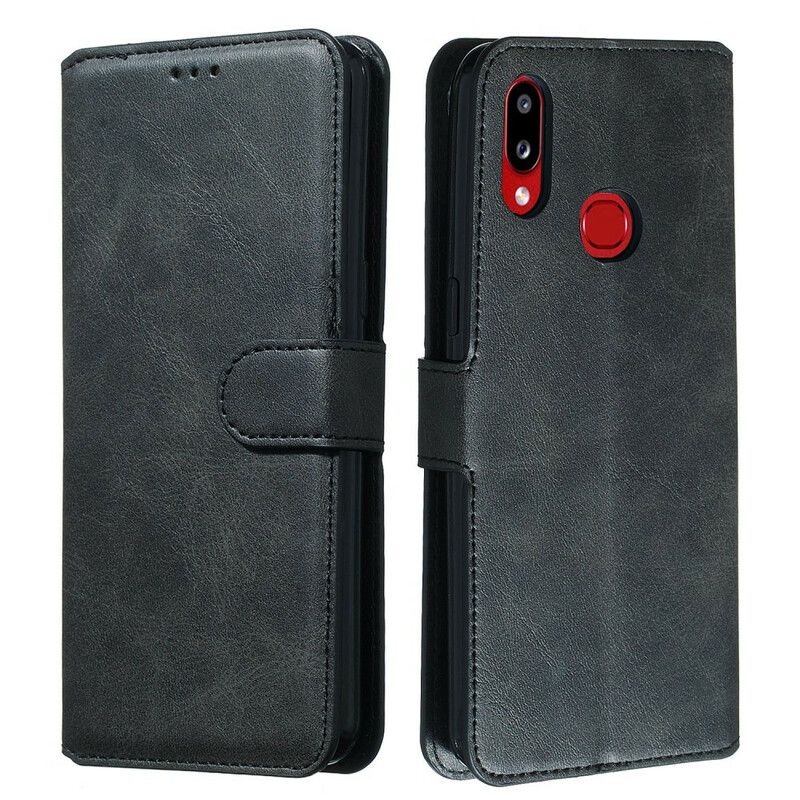 Flip Cover Samsung Galaxy A10s Faux Læder Nye Farver