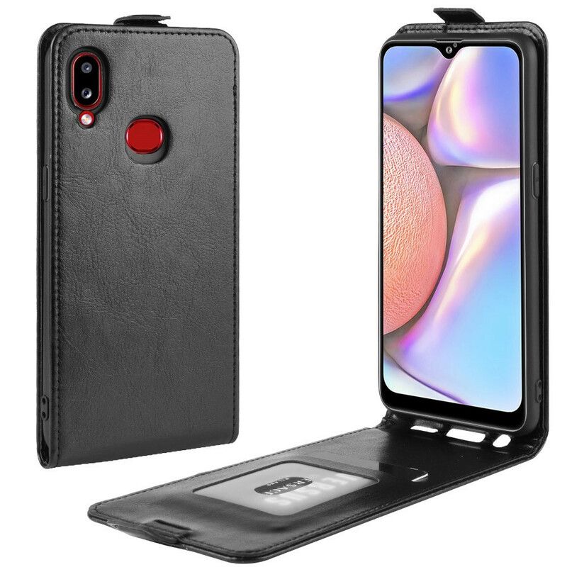 Flip Cover Samsung Galaxy A10s Læder Cover Foldbar Lædereffekt