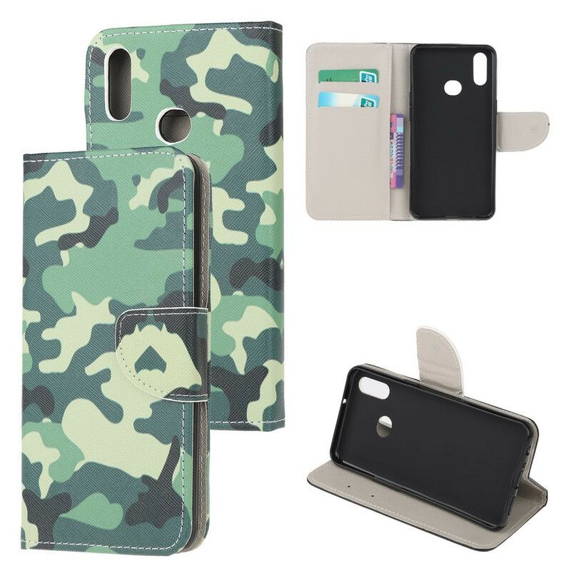 Flip Cover Samsung Galaxy A10s Militær Camouflage