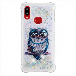 Mobilcover Samsung Galaxy A10s Frøken Glitterugle