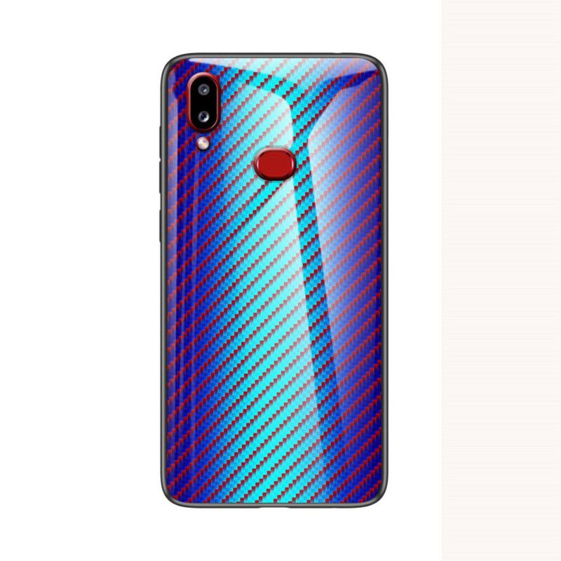 Mobilcover Samsung Galaxy A10s Kulfiber Hærdet Glas