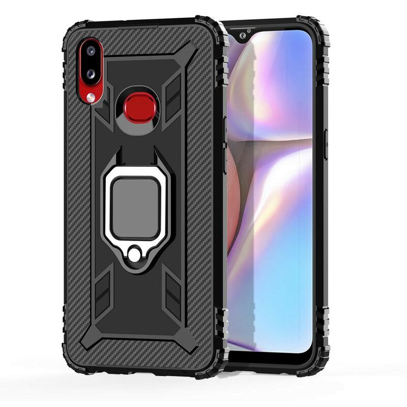 Mobilcover Samsung Galaxy A10s Ring Og Kulfiber