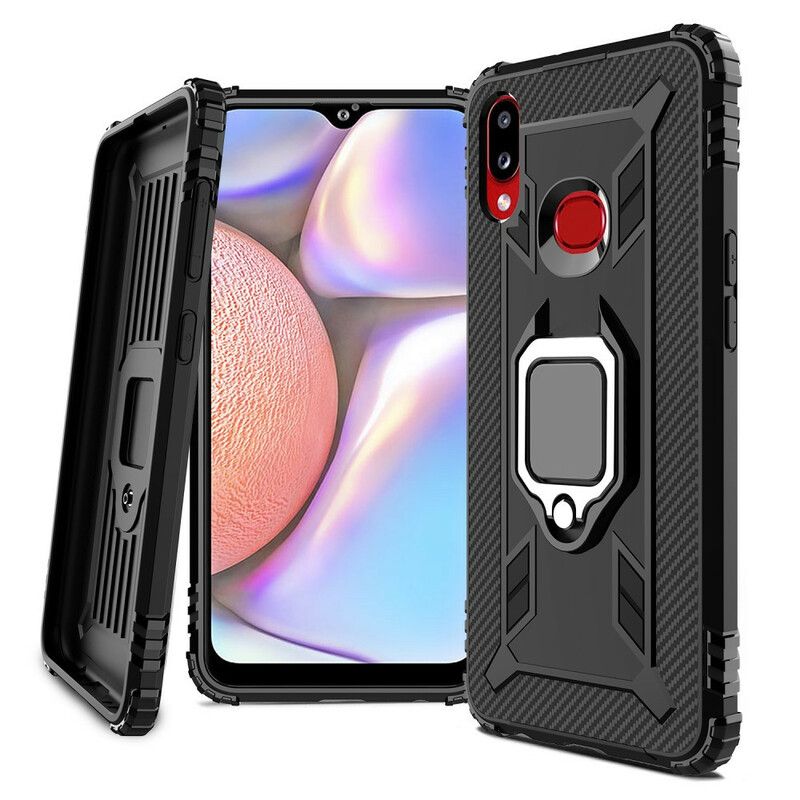 Mobilcover Samsung Galaxy A10s Ring Og Kulfiber