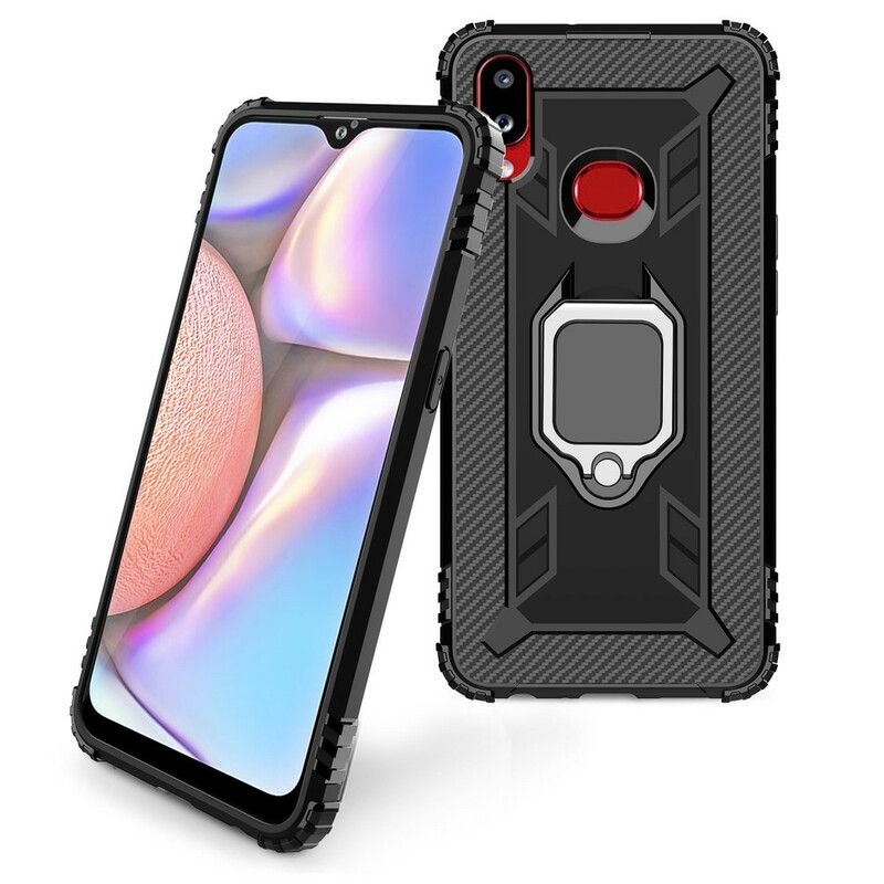 Mobilcover Samsung Galaxy A10s Ring Og Kulfiber