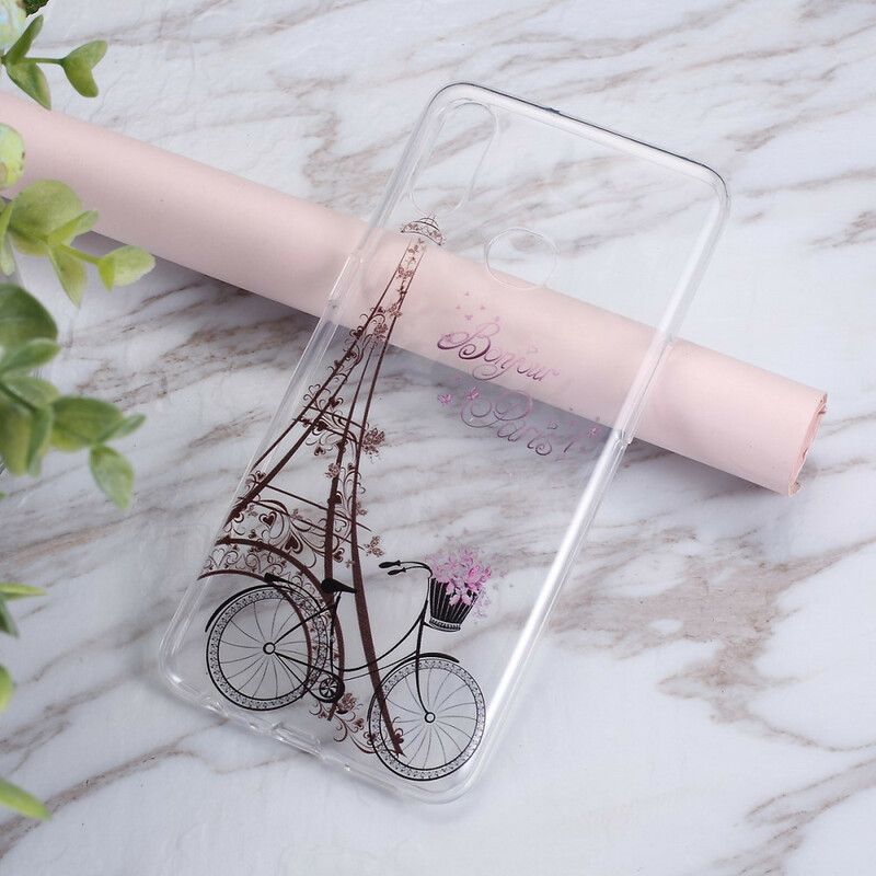 Mobilcover Samsung Galaxy A10s Transparent Bonjour Paris