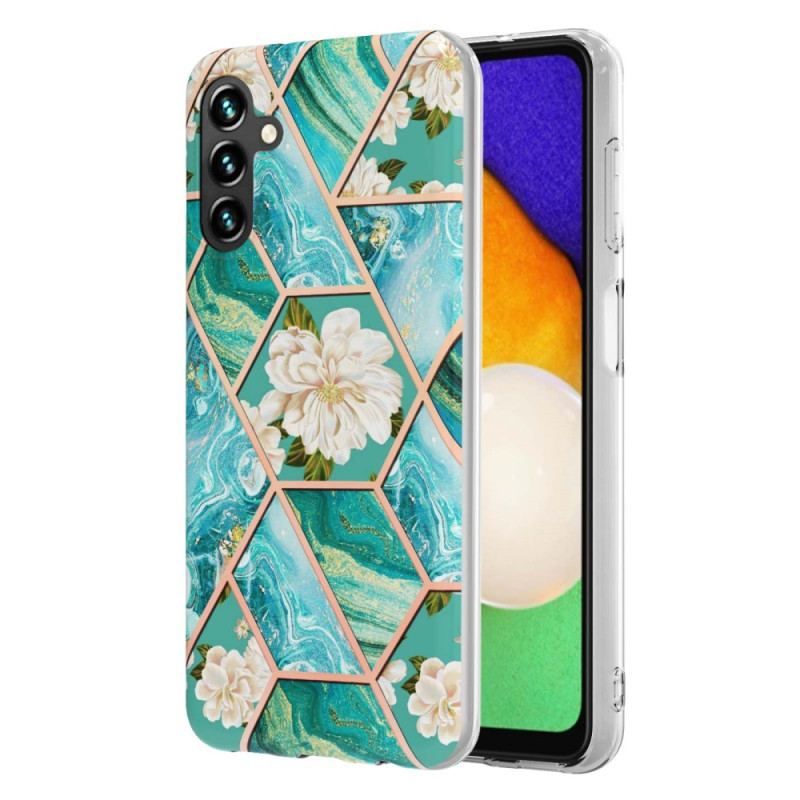 Cover Samsung Galaxy A54 5G Marmoreret Blomster