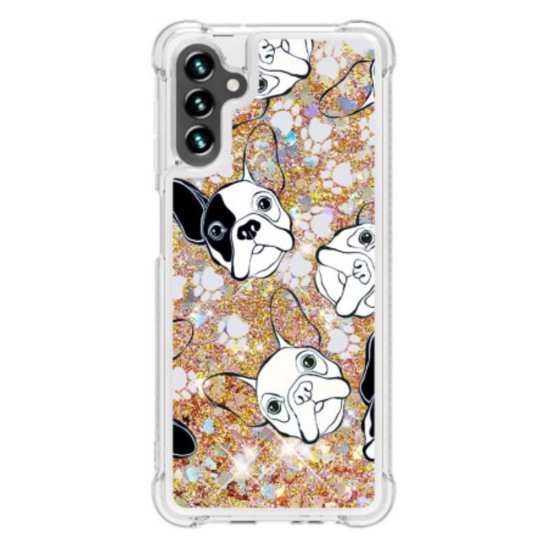 Cover Samsung Galaxy A54 5G Mr Hunde Pailletter