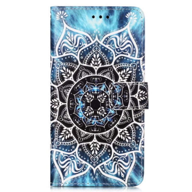 Flip Cover Samsung Galaxy A54 5G Med Snor Strappy Mandala