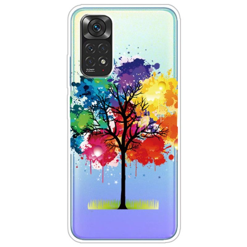 Cover Xiaomi Redmi Note 11 / 11S Akvareltræ Sømløs