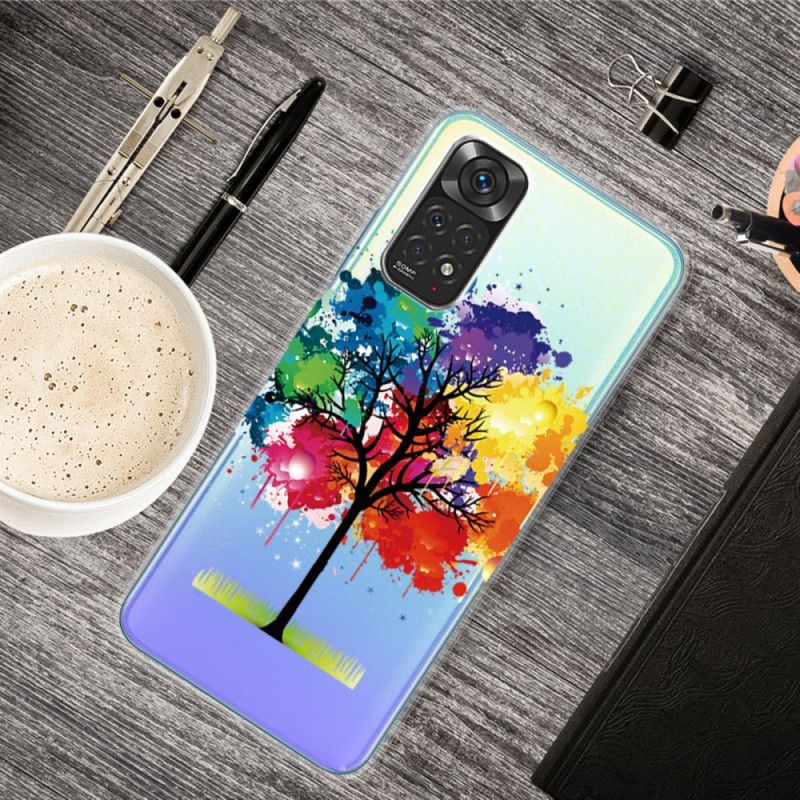 Cover Xiaomi Redmi Note 11 / 11S Akvareltræ Sømløs