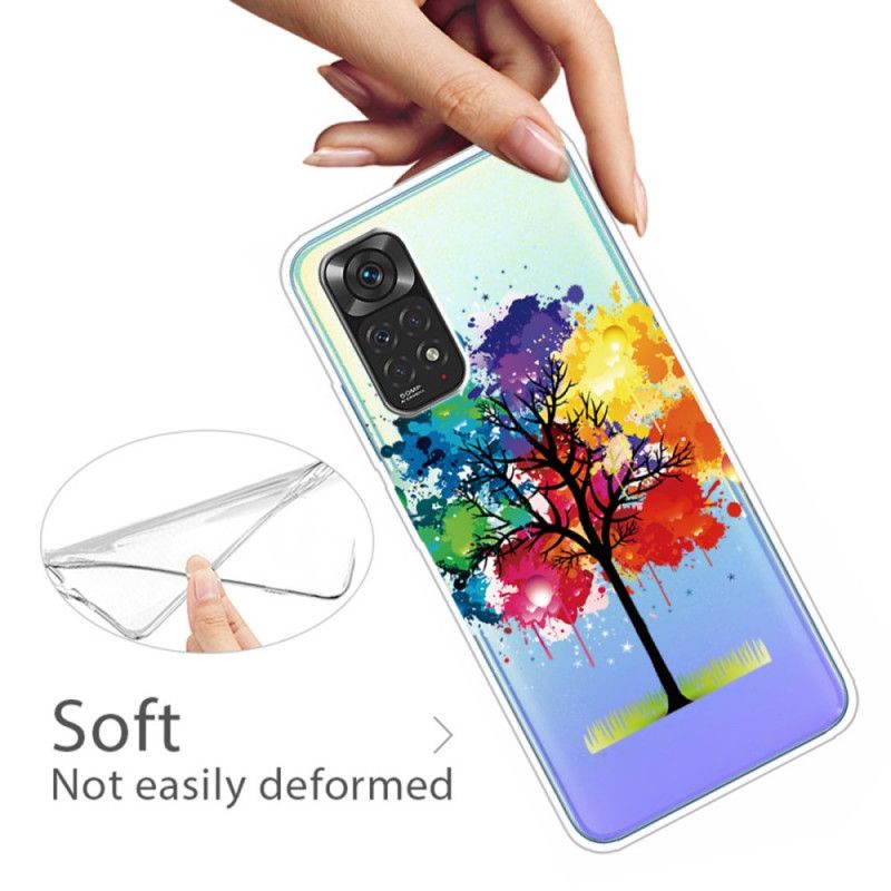 Cover Xiaomi Redmi Note 11 / 11S Akvareltræ Sømløs