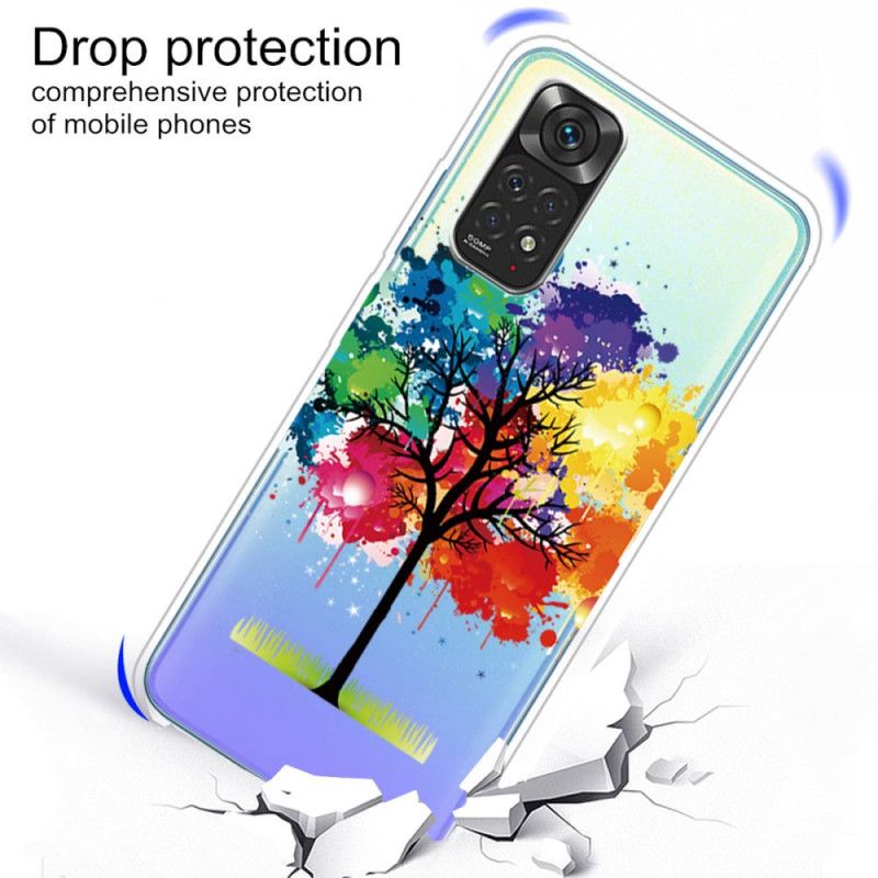 Cover Xiaomi Redmi Note 11 / 11S Akvareltræ Sømløs